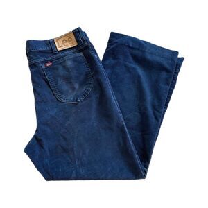 Vintage Lee Pants Mens 36 x 30 Blue Corduroy ULTRA CORD Cotton 90s‎ 80s Jeans